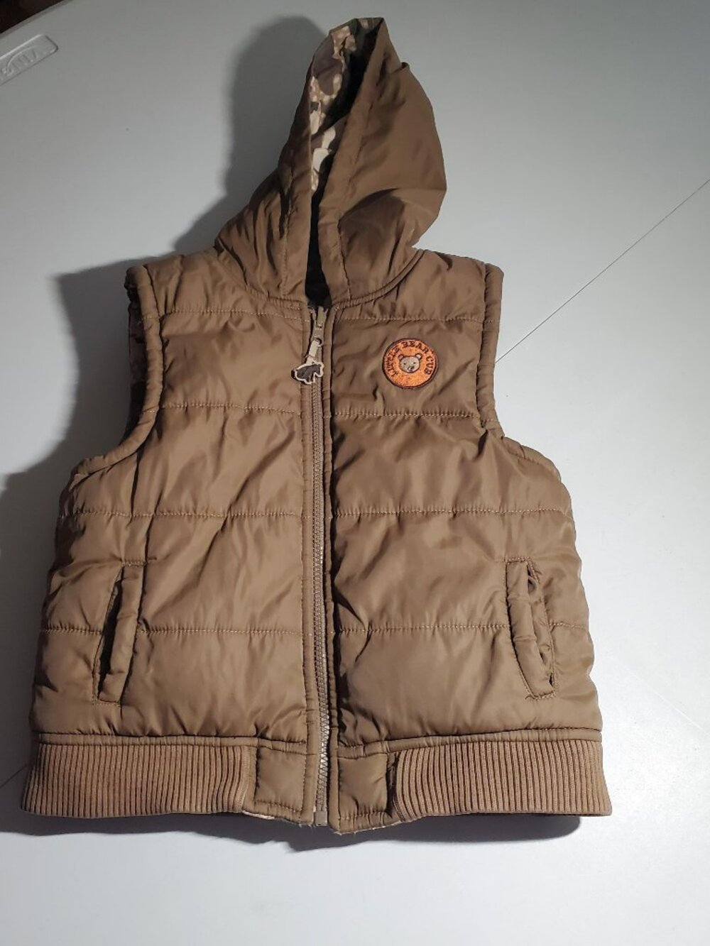 Gymboree Reversible Puffer Vest 'Little Bear Cub' Patch